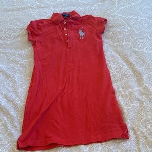 Polo by Ralph Lauren Kids Bright Red Polo Dress
